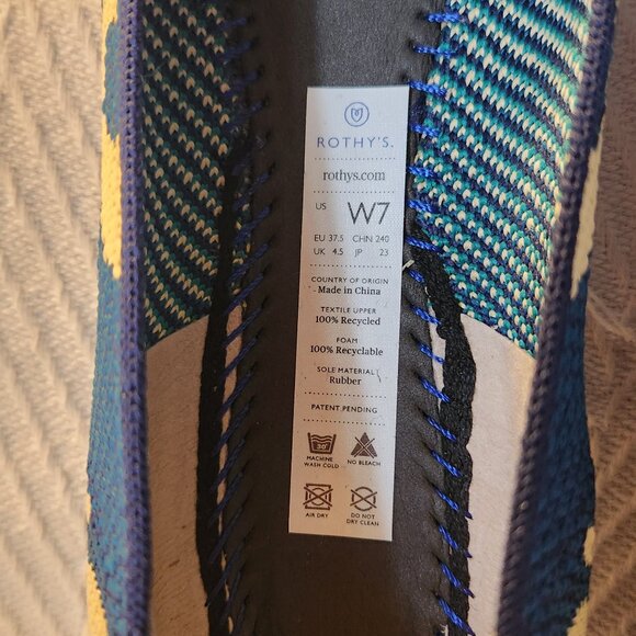 Rothy’s The Flat, Moroccan Blue 7 (NIB, RETIRED COLOR) - Picture 4 of 10